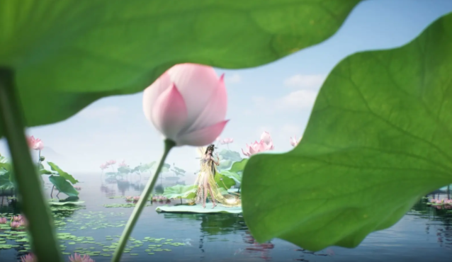 触发彩色圣莲的收成前往莲梦花池消耗神华莲叶进行探险