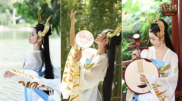 仿佛游戏中的女神一般也让人简直难分清她是不是从画中穿越而来 仿佛游戏中的女神一般也让人简直难分清她是不是从画中穿越而来