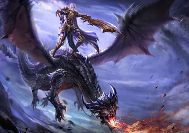 并献上全新订制的魔域版铠甲妆照手握利剑的好像在说